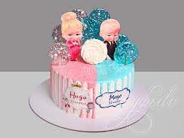 Торт Baby Boss для близнецов 22043422 стоимостью 5 880 рублей - торты на  заказ ПРЕМИУМ-класса от КП «Алтуфьево»