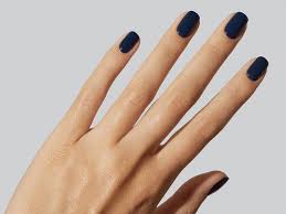 dark denim nails is the latest moody