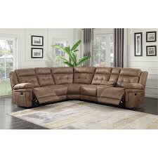 Microfiber Reclining Sectional