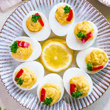 deviled eggs without mayo give recipe