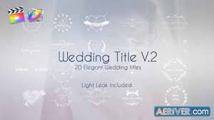Template modules have customizable durations, text, colors. Videohive Wedding Title V 2 25102468 Free