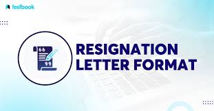 resignation letter format latest