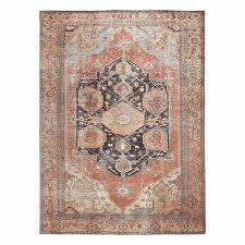 b753 riley brown multicolor medallion rug