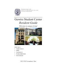 gewirz student center resident guide