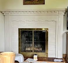Easy Diy Fireplace Mantel Brass Door