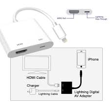 Idrop Lightning Digital Av Adapter Compatible Iphone Ipad For Hd Tv M Idrop