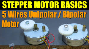 stepper motor basics 5 wires unipolar