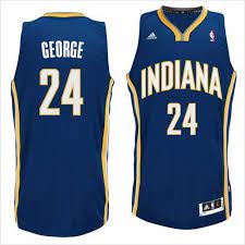 Adidas swingman indian pacers paul george #13 stitched nba basketball jersey sm. Mens Indiana Pacers Paul George 24 Blue Authentic Nba Basketball Jersey On Ebid United States Indiana Pacers Nba Paul George Indiana Pacers Jersey