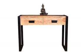 Buy Queer Two Drawer Iron Leg Console