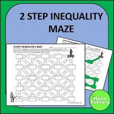 Two Step Inequalities Maze Activity