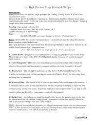 Discreetliasons com federal resume resumes examples template. Sample Position Paper