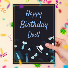 birthday card to dad from son template