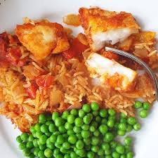 y fish and rice bake in tomato