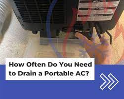 drain a portable air conditioner