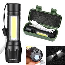 rechargeable torch light xpe cob