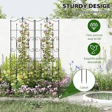 Steel Trellis Garden Fence Panel