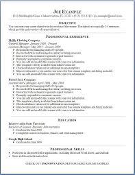 Free Online Resume Template Example Document And Resume