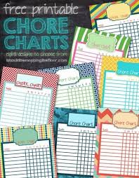 20 Free Printable Chore Charts