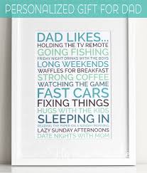 dad likes poster personalized fathers day gift