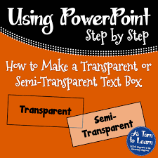 semi transpa text box