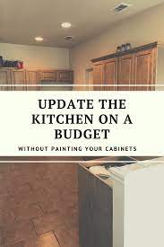 how to update wood cabinets no painting