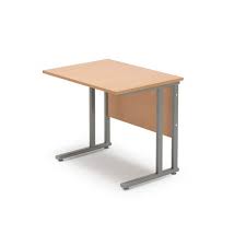Door encloses an adjustable shelf with ventilation cutouts and a bottom pullout shelf on ball bearing extension guides. Return Desk Flexus 800x600 Mm Beech Laminate Aj Products Online