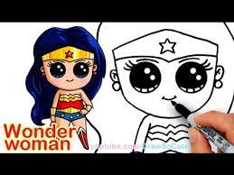 The justice league was created by dc comics after the creation of superman and batman. How To Draw Wonder Woman Cute Step By Step Youtube
