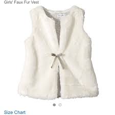 Splendid Little Girl Faux Fur Vest Size 4 5 Nwt