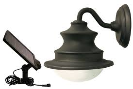 Solar Barn Light With Gooseneck Wall Mount For Patios Garages Sheds And Greenhouses