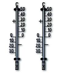 Set Of 2 Outdoor Garden Thermometers