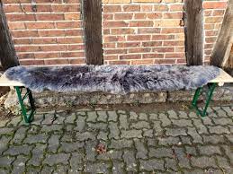 Sheepskin Seat Cover For Beer Benches