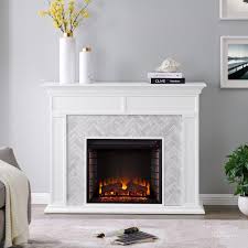 Torlington Marble Tiled Fireplace By