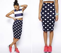 Image result for polka dot skirt outfits