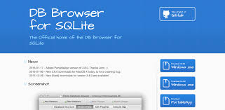db browser for sqliteの使い方を確認しまし