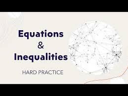 Equations And Inequalities Drill 15