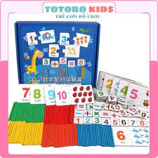 Bộ đồ chơi thẻ học toán Đa Năng Kèm Số Phép Que Tính Giúp Bé Học Toán Dễ  Dàng giáo dục thông minh cho bé