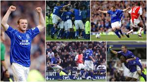 Wayne rooney is not the player he was 15 years ago but return of arsenal to goodison park gives him chance to show fire still burns for everton. Rooney Scores Another Arsenal Stunner 15 Years After Everton Fans Were Told To Remember The Name Liverpool Echo