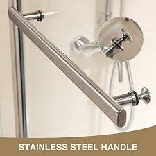 Buy unbranded glass door handles and get the best deals at the lowest prices on ebay! Buy Mecor Clear Glass Bathtub Shower Door 55x39 Glass Enclosure Hinged Bathtub Door Frameless 1 4 Clear Glass Over 180 Pivot Radius Chrome Finish Online In Indonesia B08c9hqyhy