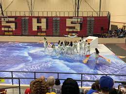 winterguard tarps indoor drumline and