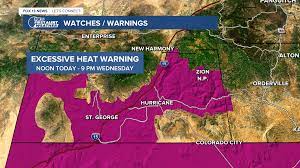 Part of Utah under Excessive Heat Warning