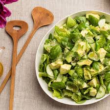 all green salad with citrus vinaigrette