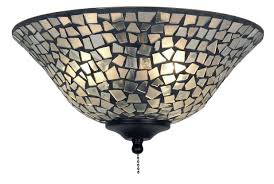 Attach the light fixture to the ceiling fan using the manufacturer's instructions. Fanimation G422 13 Glass Bowl Mosaic Clear Frosted Ceiling Fan Light Kits Amazon Com