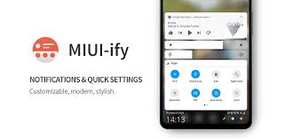 Las configuraciones rápidas más bajas siguen el estilo android p / q. Miui Ify Notification Shade Quick Settings 1 8 8 Apk For Android Apkses