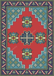 armenian carpets and rugs stock vector