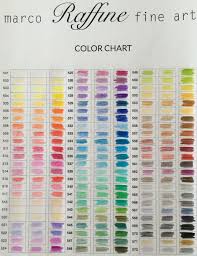 Color Chart Marco Raffine Pencils In 2019 Color Pencil