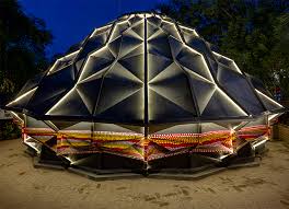 Parametric Metal Tent Serves As