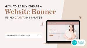 how to make a website banner in canva
