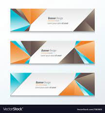 abstract triangle banner royalty free