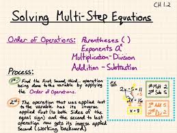Solving Simple Equations Notes On Ch