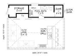 Pool House Plans Pool House With